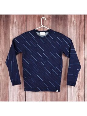 G-Star Raw by Marc Newson Mens Small Stars Sky Painted Printer Sweatshirt Navy
